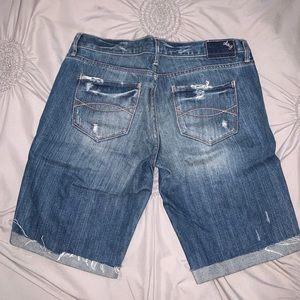 Abercrombie and Fitch Distressed Jean Shorts